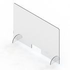 Partition Protège-éternuements Mark Maker, 47,5 "L x 31,5" H - Acrylique-Nos protecteurs d'éternuement transparents pour l'hygiène renforcent la distance sociale, tout en aidant à protéger les employés et les clients de première ligne contre la propagation potentielle des germes