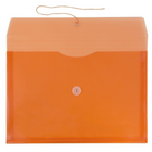 Jam Enveloppe en plastique format livret, avec rabat rond et fermeture à ficelle et bouton, 9 3/4 x 14 1/2 po-Taille : 9 3/4 x 14 1/2 po (format juridique)