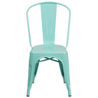 Chaise empilable en métal, intérieur/extérieur, vert menthe (ET-3534-MINT-GG)-7