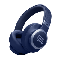 JBL Live 770NC Over-Ear Headphones - Blue-Along with powerful JBL Signature Sound, the 40mm drivers offer immersive JBL Spatial Sound that turns any stereo content from any device into virtual surround sound.