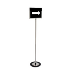 Futech support de signe de plancher de  format lettre 11 "L x 8-1 / 2" H, acier inoxydable-Taille de l'image: 11 "lx 8-1 / 2" H,
Total 50 "H