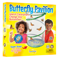 Kit de culture Butterfly Pavilion d'Insect Lore -Le Pavillon des Papillons offre aux enfants, aux étudiants et aux familles une occasion inoubliable d'observer les chenilles se transformer en chrysalides puis émerger en magnifiques papillons Painted Lady