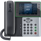 HP Poly Edge E550 Corded/Cordless Bluetooth/WiFi Wall Mountable IP Phone - Black-5" 800 x 480 Colour IPS LCD