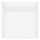 JAM Paper Enveloppes translucides, 5,5 x 5,5 po, transparent, 250/paquet-Enveloppes en papier vélin translucide clair
