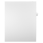 Markmaker - Intercalaires imprimes Legal, Blanc, 1/25th coupe, format lettre, sans trous, 25 tabs/PQT, 5 PQT/Boite, Numero 83-Intercalaires imprimes Legal