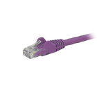 StarTech Câble de raccordement Ethernet Cat6 avec connecteurs antiaccrochements RJ-45, 150 pi, violet (N6PATCH150PL)-Gaine en PVC violette pour vos connexions en codes de couleur