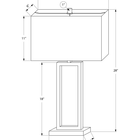 Monarch Specialties - Luminaire - 28 po H Lampe De Table - Port Usb Inclus - Métal Nickelé - Abat-Jour Ivoire / Crème - Moderne-Cette lampe décorative est dotée d'un interrupteur à bouton rotatif marche/arrêt pour une utilisation facile avec une ampoule standard de 100W (non incluse), vous permettant de contrôler sans effort votre éclairage pour créer l'ambiance appropriée