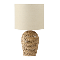 Monarch Specialties - Luminaire - 17 po H Lampe De Table - Rotin Naturel - Abat-Jour Beige - Transitionnel-Rafraîchissez votre intérieur avec cette élégante lampe de table de 17 pouces de haut, dotée d'une base en rotin naturel et d'un abat-jour chic en tissu beige, parfaite pour créer une ambiance chaleureuse et accueillante dans votre salon, votre chambre ou votre bureau à domicile