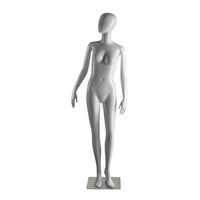 Eddie's - Mannequin féminin abstrait avec regard latéral - Blanc (150516-1)-Mannequin féminin abstrait avec regard latéral