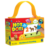 Jeu de cartes Hot Dots Jr. Educational Insights Numbers & Counting, 72 par jeu -Se préparer pour l'école n'a jamais été aussi amusant ! Aidez vos enfants à se préparer à la réussite scolaire avec cet ensemble interactif de nombres et de comptage !