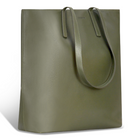 Champs - Onyx Sac Vertical en Cuir - Kaki-Ouverture supérieure avec fermeture magnétique