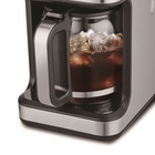 Salton - Cafetière numérique en acier inoxydable - 14 tasses-Affichage DEL facile à lire : naviguez sans effort grâce à l'affichage LED clair, avec du texte blanc sur un fond noir pour une visibilité et un contrôle aisés