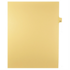 Markmaker - Intercalaires imprimes Legal, Chamois, 1/25th coupe, format lettre, sans trous, 25 tabs/PQT, 5 PQT/Boite, Numero 157-Intercalaires imprimes Legal