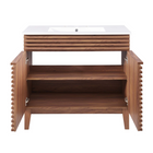 Modway - Render 36" Vanette de salle de bain - Blanc noyer-8