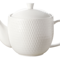 Maxwell & Williams Diamonds Teapot - White-Dinnerware