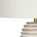 Monarch Specialties 28" H Transitional Table Lamp - Cream Resin / Ivory / Cream Shade-Assembled dimensions: 16 in. L x 16 in. w x 28 in. H. base: 7 in. L x 7 in. W x 15 in. H. shade: 16 in. L x 16 in. W x 11.5 in. H