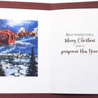 Rosedale - Cartes de souhaits avec enveloppes "Joyeux Noël" Rennes du Père Noël - 5-1/2 po x 8 po - Anglais - Paquet de 12-Message extérieur: Joyeux Noël