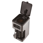 Salton - Cafetière numérique en acier inoxydable - 14 tasses-Fonction anti-goutte de 30 secondes : gardez vos comptoirs propres grâce à la fonction anti-goutte innovante de 30 secondes, empêchant les déversements et les éclaboussures lorsque vous retirez la carafe en cours de préparation