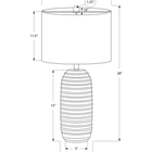Monarch Specialties 28" H Transitional Table Lamp - Cream Resin / Ivory / Cream Shade-Attached with a 5ft transparent cord, place this versatile accent lamp on any end or side table, a nightstand or bedside table for a fashionable lighting source