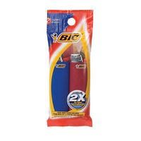 BIC Maxi Lighters, Assorted Colours, 2 Pack-Child-resistant, Safe and reliable, 100% Quality Inspected