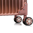 CHAMPS - Collection CHAMPS Elite bagages à main en aluminium - Or rose-Panneau de poche à clipser avec compartiments à fermeture éclair