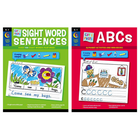 Creative Teaching Press – Couper et coller des lettres et des mots à vue, ensemble de 2 livres-Développez des compétences d'alphabétisation précoces et maîtrisez plus de 100 mots fréquents grâce aux activités pratiques de cet ensemble de 2 livres de lettres à découper et à coller et de mots fréquents.