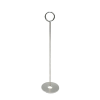 FuTECH PCHC18 Place Card Holders, Height 8", 10 Pack-Alligator clip grips displayed showcards, price tags, photos, memos and notes...etc. Modern and strong stainless steel cylindrical bases.