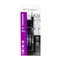 Stylo à double pinceau Tombow Citrus 10Pk Set-Pointe de pinceau flexible et résistante de haute qualité et stylo de marquage à pointe fine ferme.