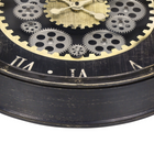 Monarch Specialties - Horloge - 20 po Rond - Mécanisme D'Engrenage - Horloge Murale - Brun - Transitionnel-Aucun assemblage n'est nécessaire, il suffit d'insérer 3 piles AA (non incluses) et de regarder la transformation de l'espace, même le plus petit, avec une touche décorative