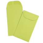 JAM Paper - Enveloppes à monnaie no 3, 2,5 x 4,25 po, vert lime intense Brite Hue, 500/paquet-500 enveloppes par paquet