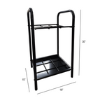 Eddie's - Support pour parapluie - 18" L x 15" P x 30" H - Noir brillant (211045-1)-Noir brillant