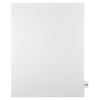 Mark Maker Legal Tabs - Letter Size - White - 1/15th cut - 25 tabs per package - 5 packages Pack - Number 149-White Single Tabs