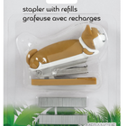 Merangue - Agrafeuse en Forme d’Animal avec Recharges - Chat ou Dragon-Agrafeuse avec corps en silicone en forme de chat ou de dragon (Choix de style non disponible pour les commandes en ligne)