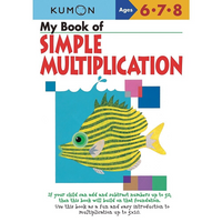 Kumon Publishing Kid's Educational Workbooks - My Book Of Simple Multiplication - Grade 1 - 6-Children's Educational