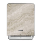 Kimberly-Clark Professional ICON - Distributrice automatique d’essuie-mains en rouleau  -  16.53 po x 12.41 po x 10.19 po - Avec plaque de revêtement au motif de marbre chaud-Comprend Une distributrice et une plaque de revêtement décorative par caisse