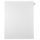 Markmaker - Intercalaires imprimes Legal, Blanc, 1/15th coupe, format lettre, sans trous, 25 tabs/PQT, 5 PQT/Boite, Numero 166-Intercalaires imprimes Legal