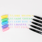 Tombow Fudenosuke Pastel Brush Pens - 6 Pack-Water-based ink initially appears transparent and color intensifies as it dries