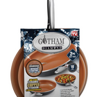 Gotham Steel - Ensemble de poêles à frire antiadhésives-Ensemble De 2 Poêles Antiadhésives – cet ensemble comprend une poêle à frire de 8,5 po et 9,5 po, qui sont parfaites pour presque toutes les tâches de cuisine. Ces poêles à frire sont parfaites pour les côtés ensoleillés, faire sauter des légumes, cuire du brocoli à la vapeur, fouetter des crêpes, des œufs brouillés et des omelettes, saisir des steaks, griller des hamburgers et bien plus encore