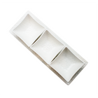 Bowring - Shalimar ensemble de service 4 pièce - Blanc-Mettez en valeur les jolies couleur de vos collations et trempettes avec la simplicité du blanc