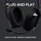 Logitech 981-000971 G535 LIGHTSPEED Wireless Gaming Headset - Black-On-Ear Controls: Volume roller is located directly on the ear cup, to quickly turn up your game, music or comms; simply flip up microphone to mute and get it out of the way