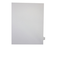 Mark Maker Legal Exhibit Index Tab White Single Tabs, 1/26th Cut, Letter Size, No Holes, Letter X, 25 Pack-White Single Tabs, 1/26th Cut
