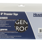 Headline Sign Premier ALL GENDER ACCESSIBLE Sign - 4" H x 8" L - Black-Use anywhere for an updated, upscale look