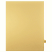 Mark Maker Legal Tabs - Letter Size - Buff - 1/15th cut - 25 tabs per package - 5 packages Pack - Number 73-Buff SingleTabs