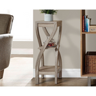 Monarch Specialties 2480 Accent Table - 32"H/Dark Taupe-Sleek thick panels interlocking components of the table together