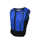 TechNiche—Veste de sport hybride, bleu, moyen-Fermeture à glissière à l’avant avec ventilation en filet et conception à encolure dégagée
