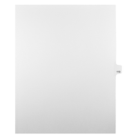 Mark Maker Legal Tabs - Letter Size - White - 1/25th cut - 25 tabs per package - 5 packages Pack - Number 113-White Single Tabs