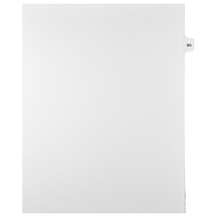 Mark Maker Legal Tabs - Letter Size - White - 1/15th cut - 25 tabs per package - 5 packages Pack - Number 93-White Single Tabs