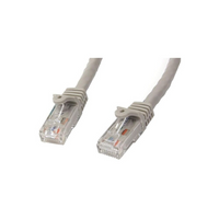 StarTech  Câble de raccordement antiaccrochage N6PATCH5GR de catégorie 6, 5 pi, gris-Doté d’un connecteur mâle RJ-45 aux deux extrémités pour faciliter la connectivité