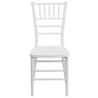 Flash Furniture HERCULES PREMIUM Series Resin Stacking Chiavari Chair - White-Chiavari Seating