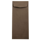JAM Paper #11 Policy Business Envelopes - 4.5" x 10.375" - Chocolate Brown Recycled - 50 Pack-Colour: Chocolate Brown 